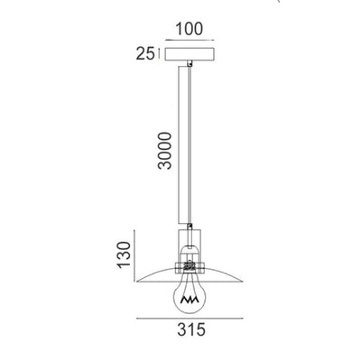 CLA CHAPEAU - 1 Light Pendant-CLA Lighting-Ozlighting.com.au