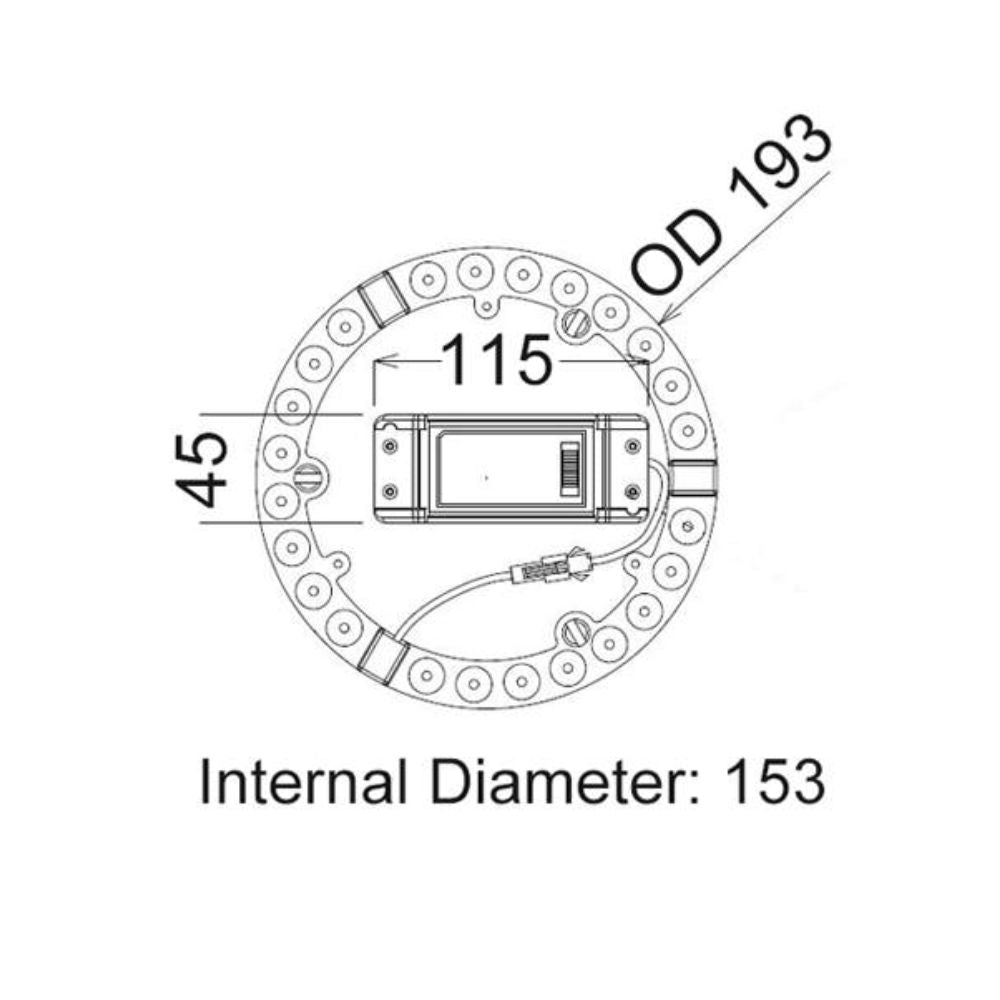 CLA CKTRI LED Oyster Conversion Kit - Tri-Colour, IP20-CLA Lighting-Ozlighting.com.au