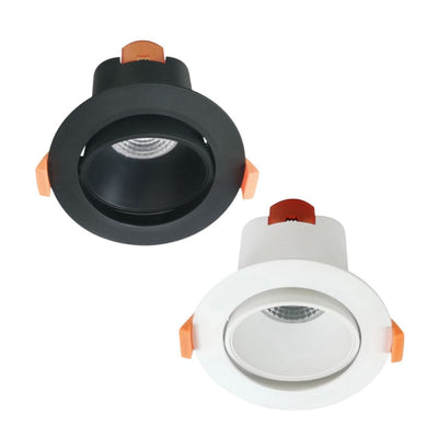 CLA COMET07/08 - 9W LED Tri-Colour Dimmable Plastic Low Glare Gimbal Deepset PC Downlight IP20-CLA Lighting-Ozlighting.com.au