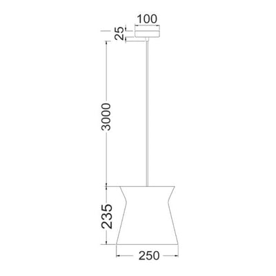 CLA DIABLO - Interior Cone Flat Top Pendant Lights IP20-CLA Lighting-Ozlighting.com.au