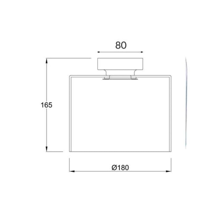 CLA DIYBAT - DIY Batten Fix Holder Cover Oblong Shape Glass Ceiling Light Shade Only-CLA Lighting-Ozlighting.com.au
