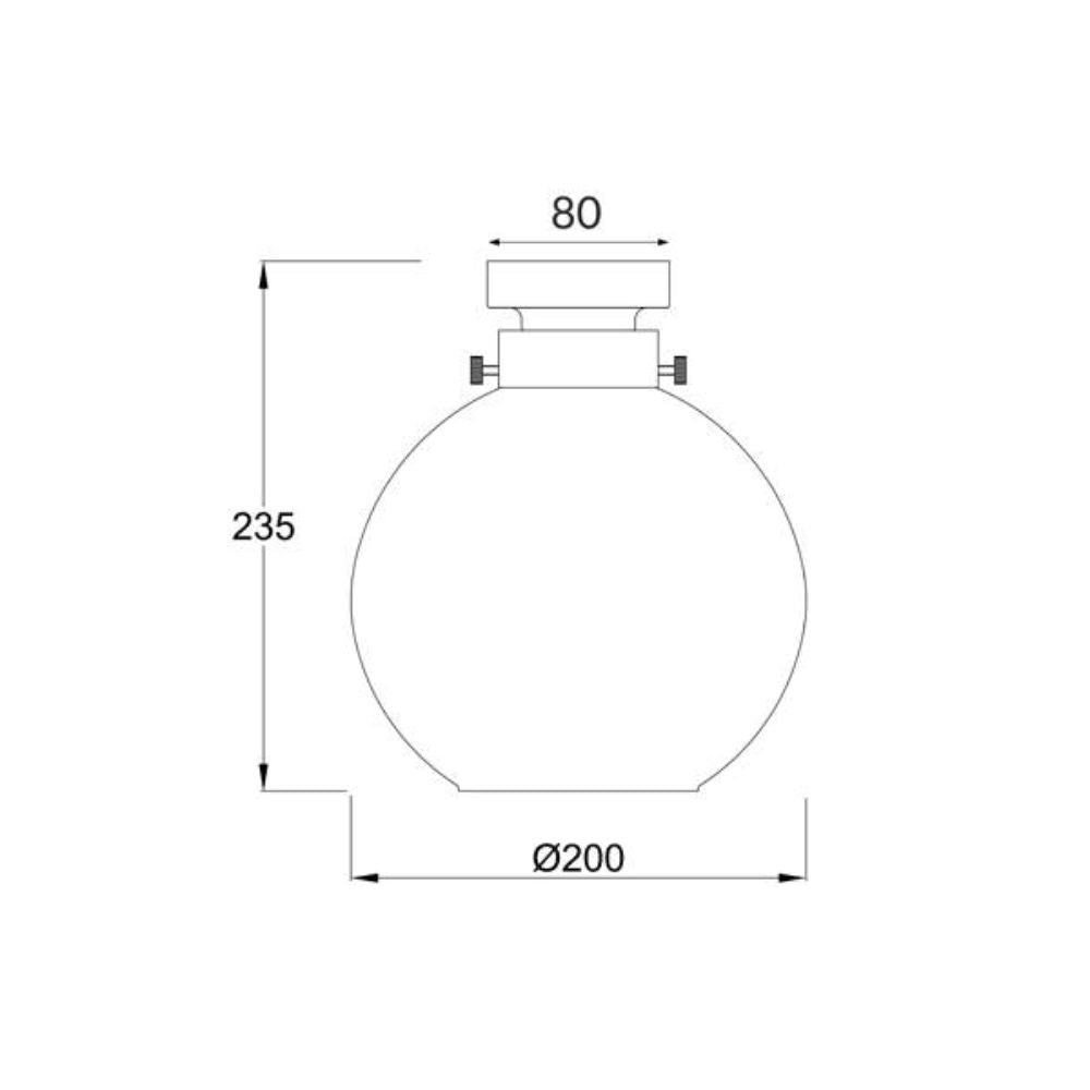 CLA DIYBAT - DIY Batten Fix Holder Cover Wine Glass Shape Ceiling Light Shade Only-CLA Lighting-Ozlighting.com.au