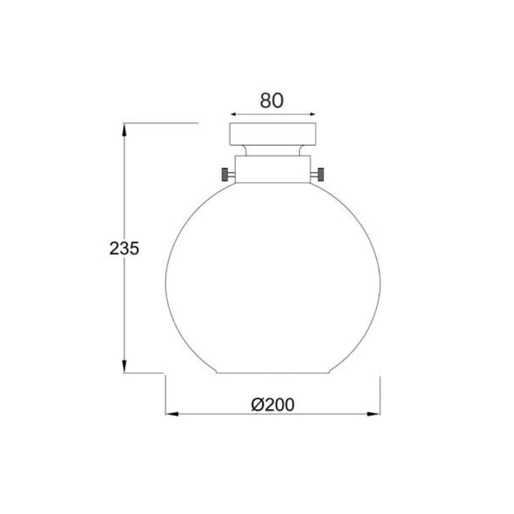 CLA DIYBAT - DIY Batten Fix Holder Cover Wine Glass Shape Ceiling Light Shade Only-CLA Lighting-Ozlighting.com.au