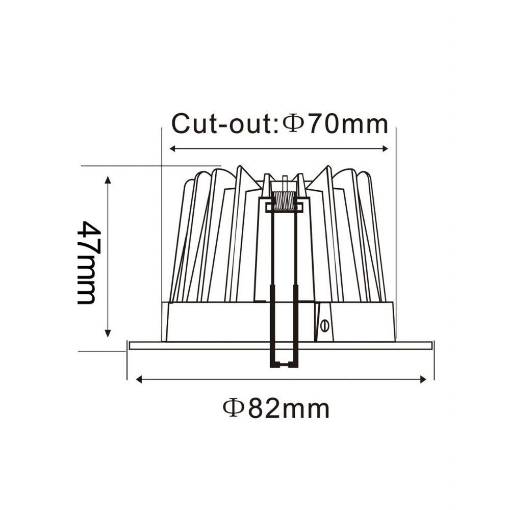CLA GAL01/02A - 10W LED Dimmable Mini Round Deep Face Downlight IP54-CLA Lighting-Ozlighting.com.au
