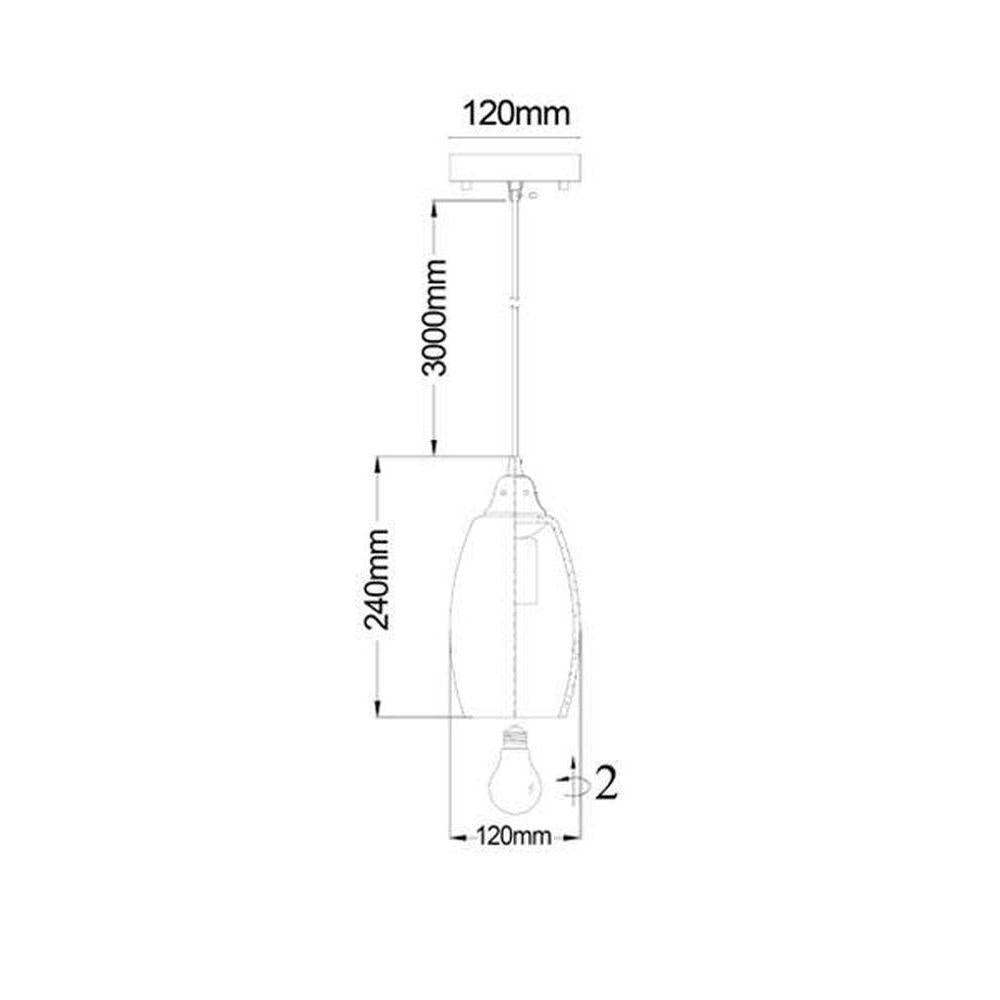 CLA GLAZE-W Pendant - 1 Light-CLA Lighting-Ozlighting.com.au