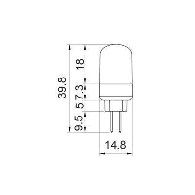 CLA GLOBE-G4 - 1.5W LED 12V DC G4 Bi-Pin Globe IP20 3000K - DRIVER REQUIRED-CLA Lighting-Ozlighting.com.au