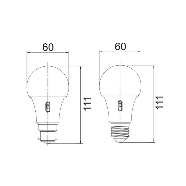CLA GLOBE-GLS - 10W LED Tri-Colour GLS A60 Shape Frosted PC Globe - B22/E27-CLA Lighting-Ozlighting.com.au