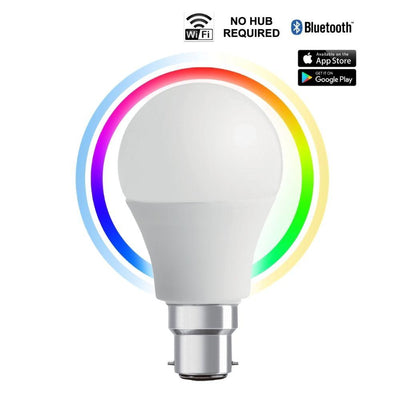 CLA GLOBE-GLS-RGB-SMART - 10W LED Smart Dimmable RGB + Tricolour - E27/B22-CLA Lighting-Ozlighting.com.au
