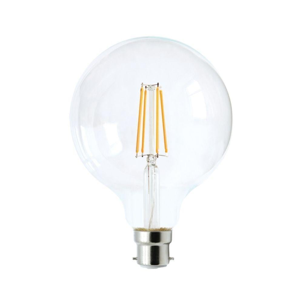 CLA GLOBE-LF - 8W LED Dimmable G125 Spherical Filament Clear Glass Globe - B22/E27-CLA Lighting-Ozlighting.com.au
