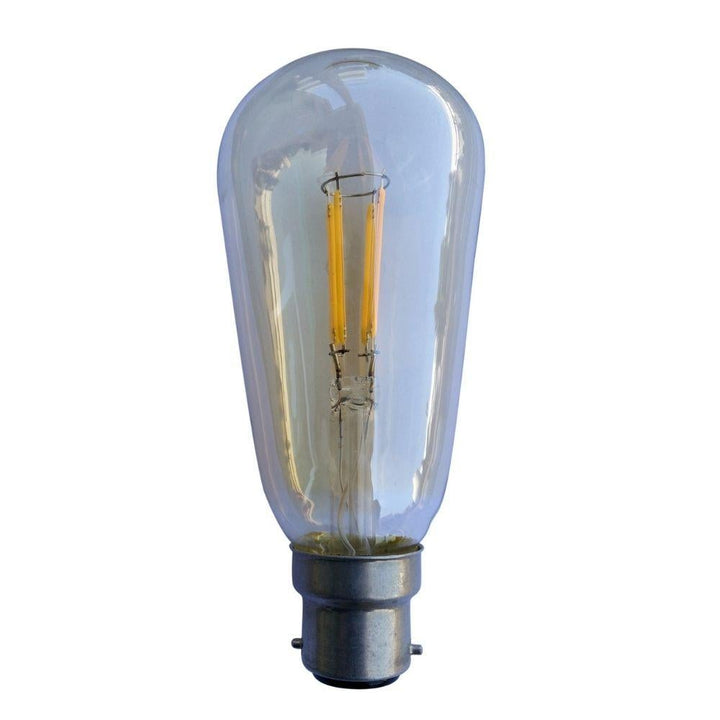 CLA GLOBE-ST57 - 4W LED Pear ST57 Shape Filament Vintage Amber Globe 2200K - B22/E27-CLA Lighting-Ozlighting.com.au