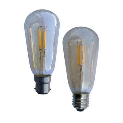 CLA GLOBE-ST57 - 4W LED Pear ST57 Shape Filament Vintage Amber Globe 2200K - B22/E27-CLA Lighting-Ozlighting.com.au