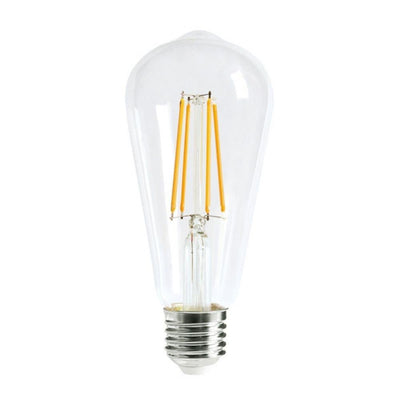 CLA GLOBE-ST64 - 8W LED Dimmable Pear Shape Filament Clear Globe - B22/E27-CLA Lighting-Ozlighting.com.au