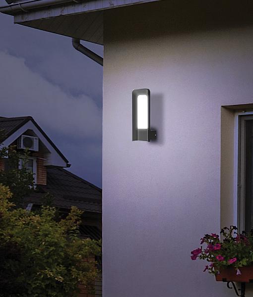 CLA HATHOR LED Wall Light - 9W, 3000K, IP54, Dark Grey-CLA Lighting-Ozlighting.com.au