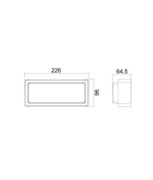 CLA HEKA - 13W LED Modern Exterior Wall / Step Light IP65 - 3000K-CLA Lighting-Ozlighting.com.au