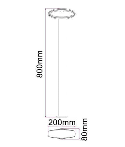 CLA HORUS - 9W LED Exterior Bollard light IP54 - 3000K-CLA Lighting-Ozlighting.com.au