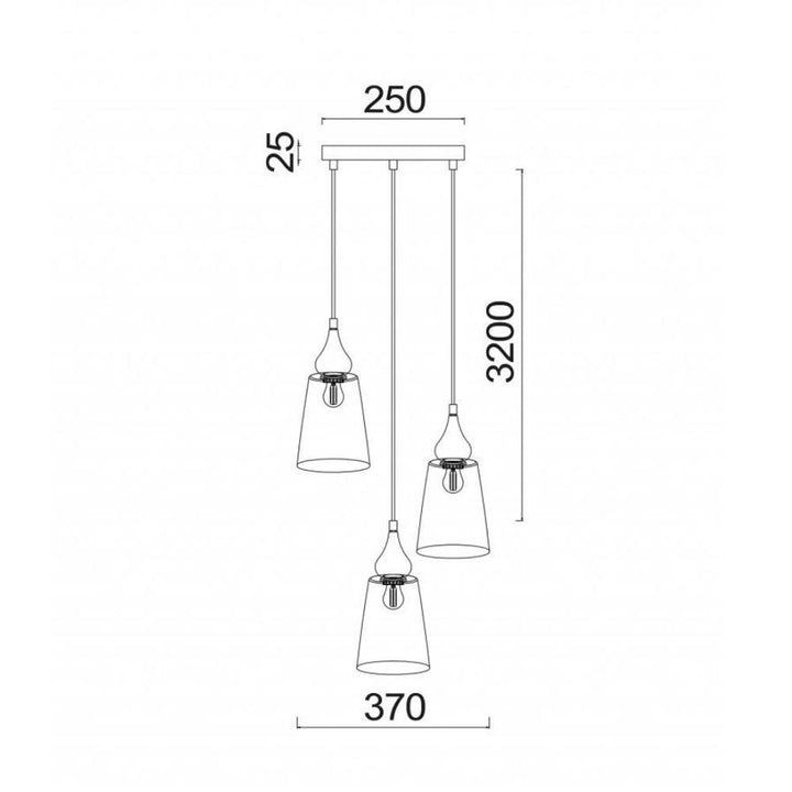 CLA JEREZ - 1/3 Light Pendant-CLA Lighting-Ozlighting.com.au
