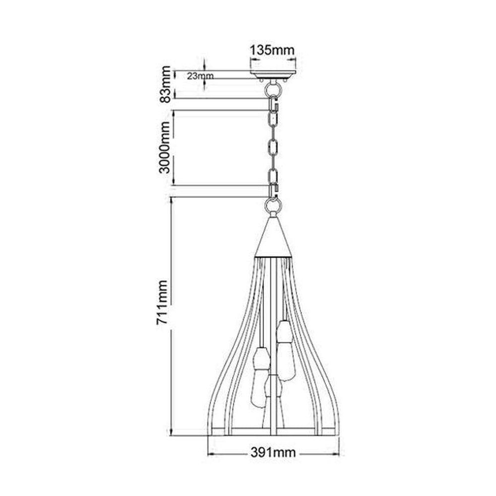 CLA KHALEESI Pendant - 5 Light-CLA Lighting-Ozlighting.com.au
