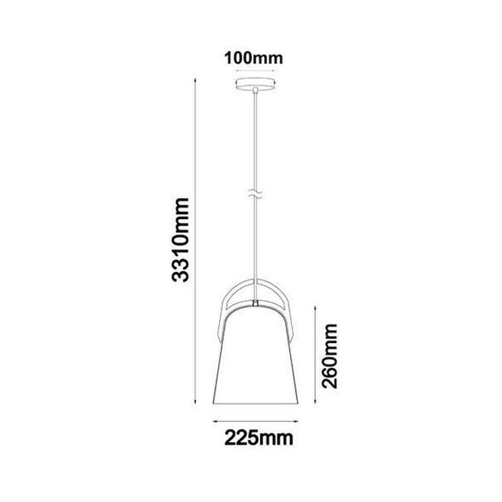 CLA LEGNA - 1 Light Pendant-CLA Lighting-Ozlighting.com.au