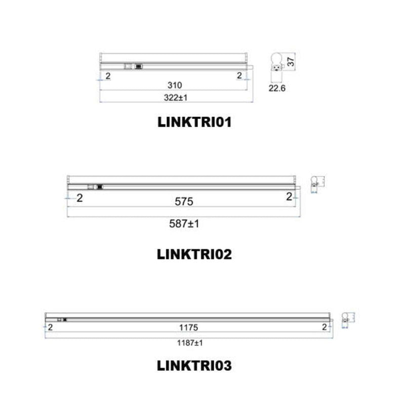 CLA LINKTRI - Interior LED Tri-CCT Linkable T5 Slimline Utility Lights IP20-CLA Lighting-Ozlighting.com.au