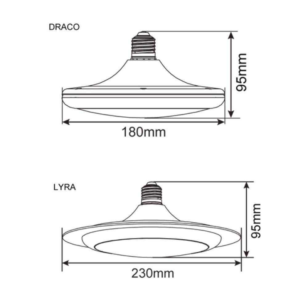 CLA LYRA LED Disc Globe - 15W, E27/B22-CLA Lighting-Ozlighting.com.au