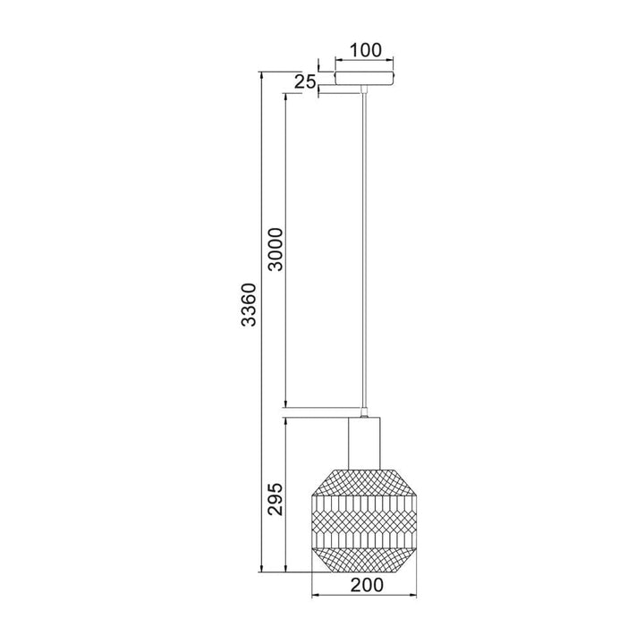 CLA MARACA - 1 Light Interior Glass Jar Pendant Light-CLA Lighting-Ozlighting.com.au