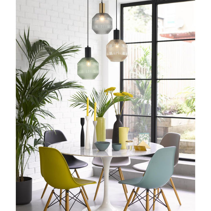 CLA MARACA - 1 Light Interior Glass Jar Pendant Light-CLA Lighting-Ozlighting.com.au