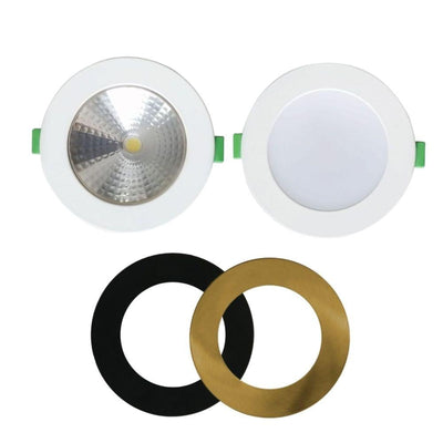 CLA NOVACOB01/NOVADLUX01A - 10W LED Tri-Colour Dimmable Magnetic Changeable Faceplate Downlight IP44-CLA Lighting-Ozlighting.com.au