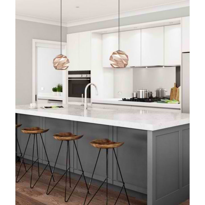 CLA ORIGAMI - 1 Light Interior Dome Carved Iron Pendant Lights IP20-CLA Lighting-Ozlighting.com.au