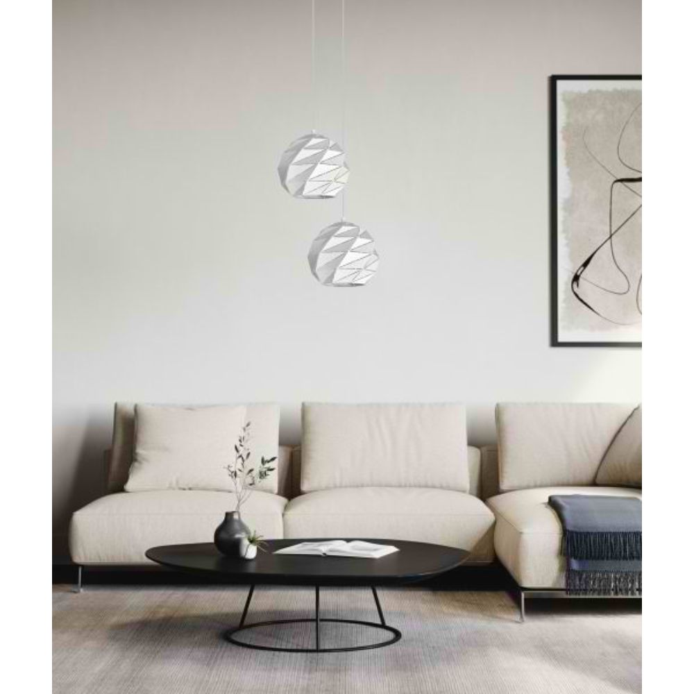 CLA ORIGAMI - 1 Light Interior Dome Carved Iron Pendant Lights IP20-CLA Lighting-Ozlighting.com.au