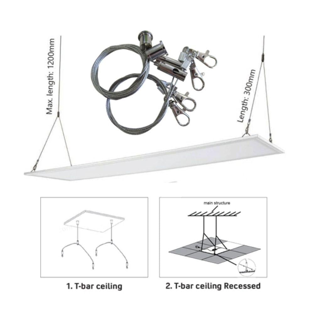 CLA PANELFR - LED Surface Mount Trim Frame And Suspension Kit For Edgelit LED Panel Light-CLA Lighting-Ozlighting.com.au