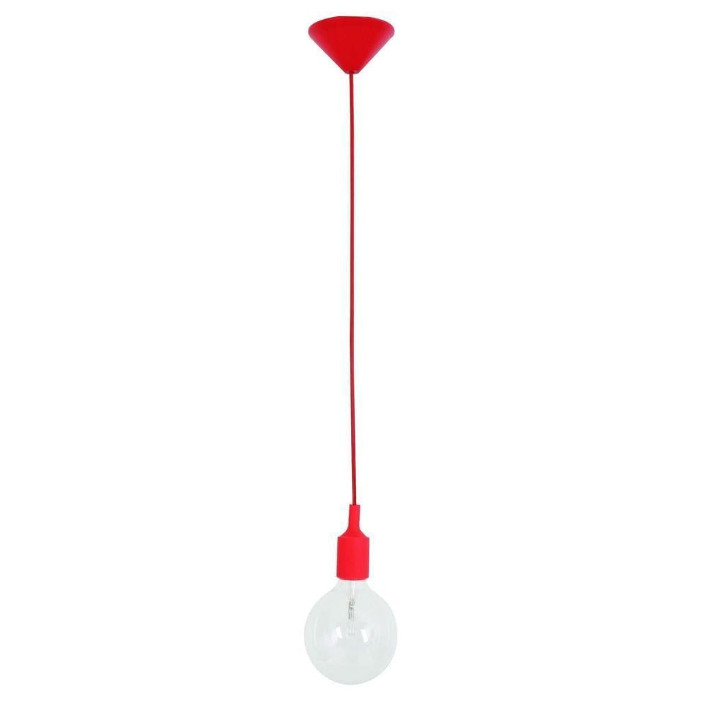 CLA PEN Pendant - 1 Light, 1m, Red-CLA Lighting-Ozlighting.com.au