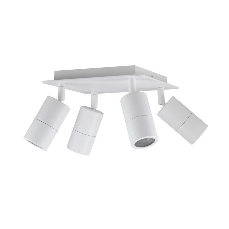 CLA PG4SQ - 4xGU10 4 Light Square Adjustable Spot Light IP44-CLA Lighting-Ozlighting.com.au