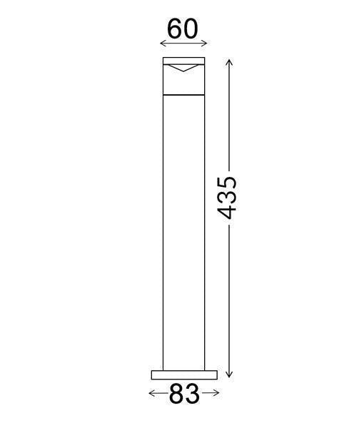 CLA PHARE - GU10 435mm Exterior Bollard Light IP54-CLA Lighting-Ozlighting.com.au