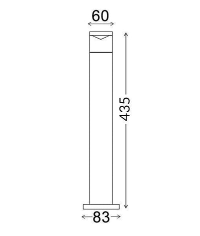 CLA PHARE - MR16 12V DC 435mm Exterior Bollard Light IP54 - DRIVER REQUIRED-CLA Lighting-Ozlighting.com.au