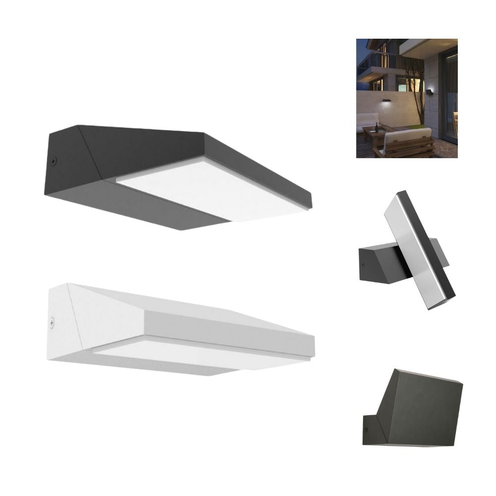 CLA PLANA LED Wall Light - 13W, 3000K, IP65, Adjustable-CLA Lighting-Ozlighting.com.au