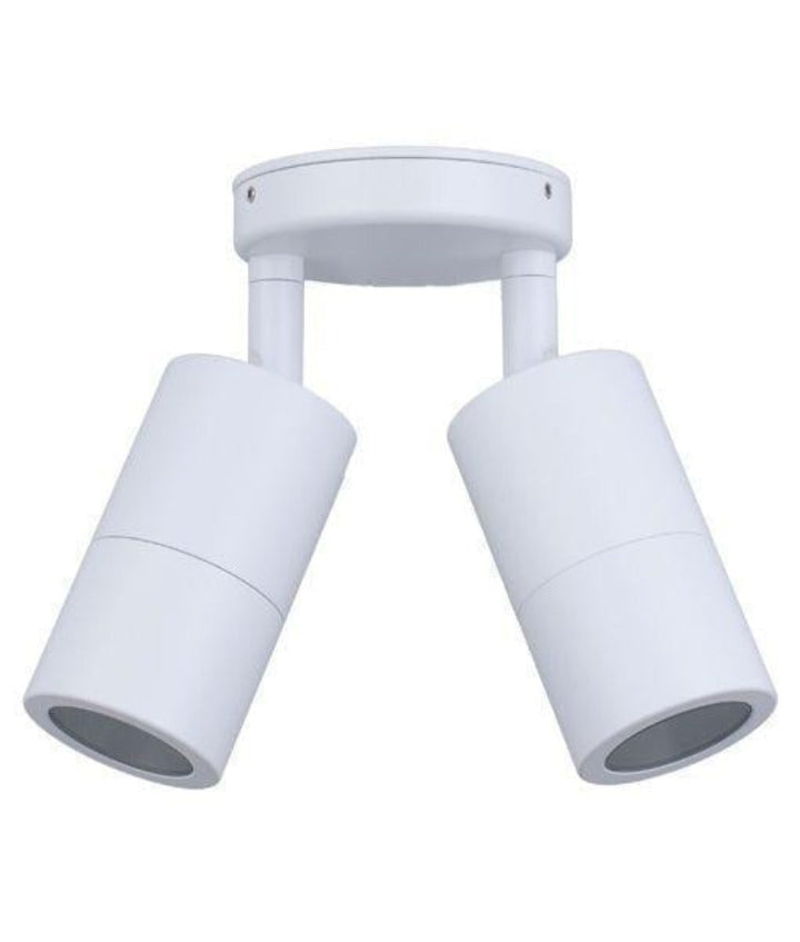 CLA PM2A - 2xMR16 12V DC Exterior Double Adjustable Wall Spot Light IP65 - DRIVER REQUIRED-CLA Lighting-Ozlighting.com.au