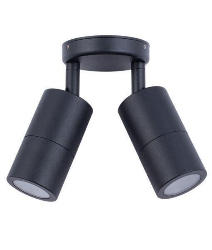 CLA PM2A - 2xMR16 12V DC Exterior Double Adjustable Wall Spot Light IP65 - DRIVER REQUIRED-CLA Lighting-Ozlighting.com.au