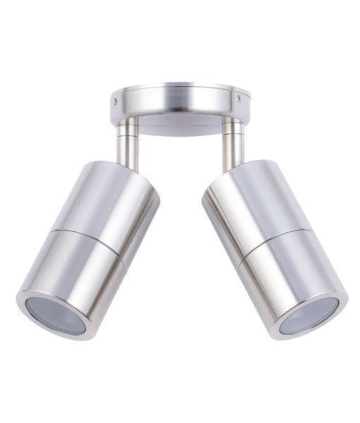 CLA PM2A - 2xMR16 12V DC Exterior Double Adjustable Wall Spot Light IP65 - DRIVER REQUIRED-CLA Lighting-Ozlighting.com.au
