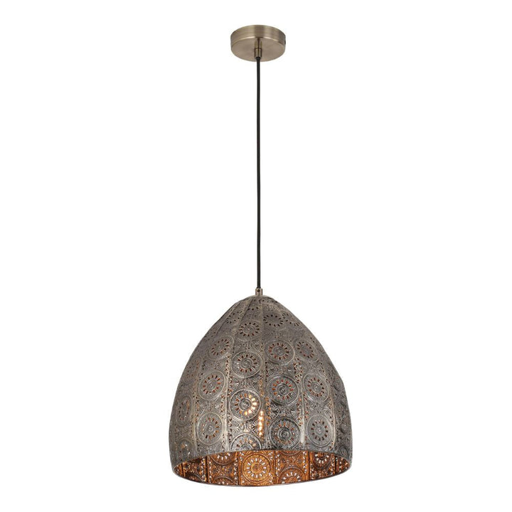 CLA SARI - 25W 1 Light Interior Embossed Pendant Light IP20-CLA Lighting-Ozlighting.com.au