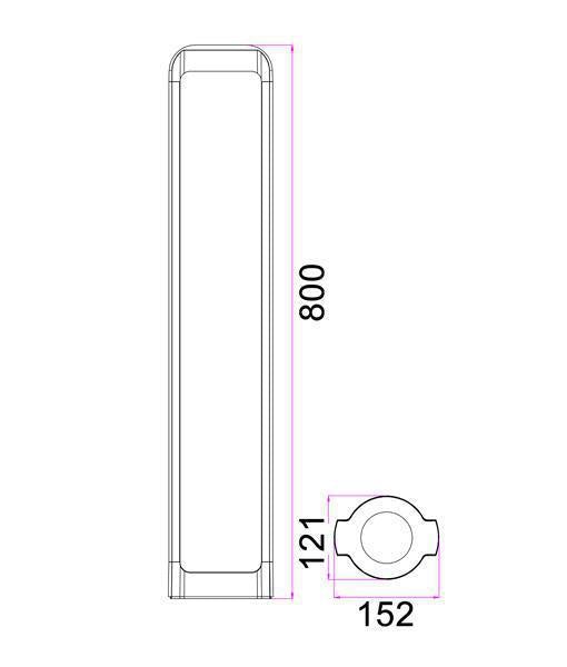 CLA SEKER - Exterior LED Bollard IP54 - 3000K-CLA Lighting-Ozlighting.com.au