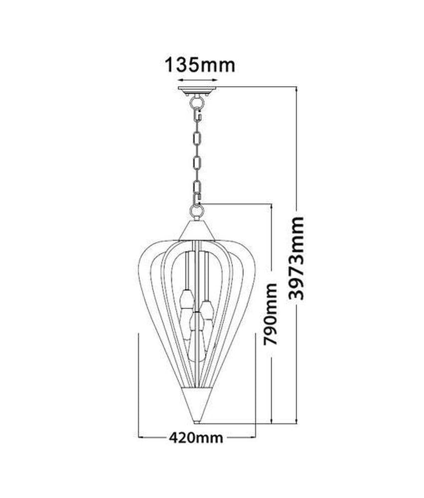 CLA SENORITA Pendant - 3/6 Light-CLA Lighting-Ozlighting.com.au