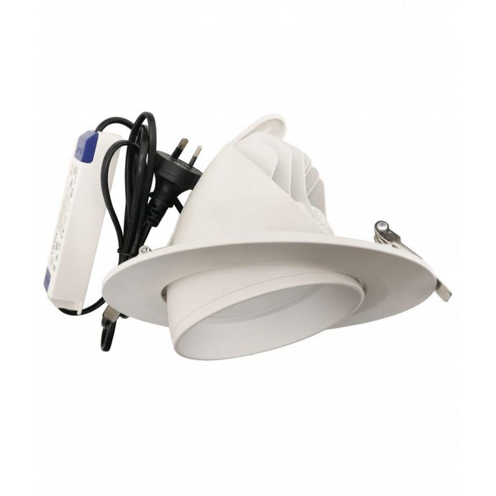 CLA SHOPTRI01 LED Downlight - 28W/38W, Tri-Colour, IP20, Recessed-CLA Lighting-Ozlighting.com.au