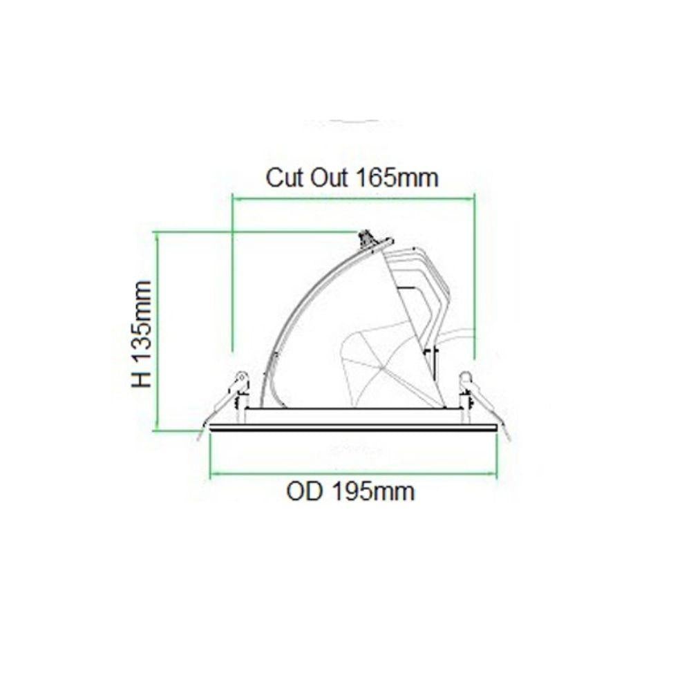 CLA SHOPTRI01 LED Downlight - 28W/38W, Tri-Colour, IP20, Recessed-CLA Lighting-Ozlighting.com.au