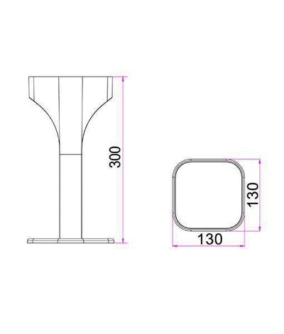 CLA SHU - Exterior LED Bollard IP65 - 3000K-CLA Lighting-Ozlighting.com.au