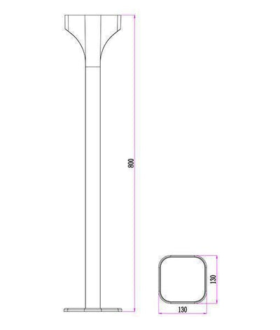 CLA SHU - Exterior LED Bollard IP65 - 3000K-CLA Lighting-Ozlighting.com.au