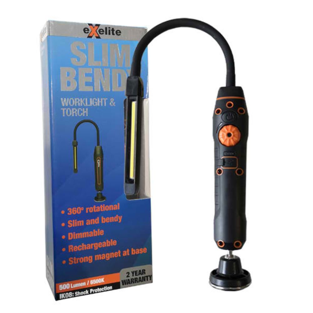 CLA SLIM BENDY - 5W Rotational Worklight & Torch-CLA Lighting-Ozlighting.com.au