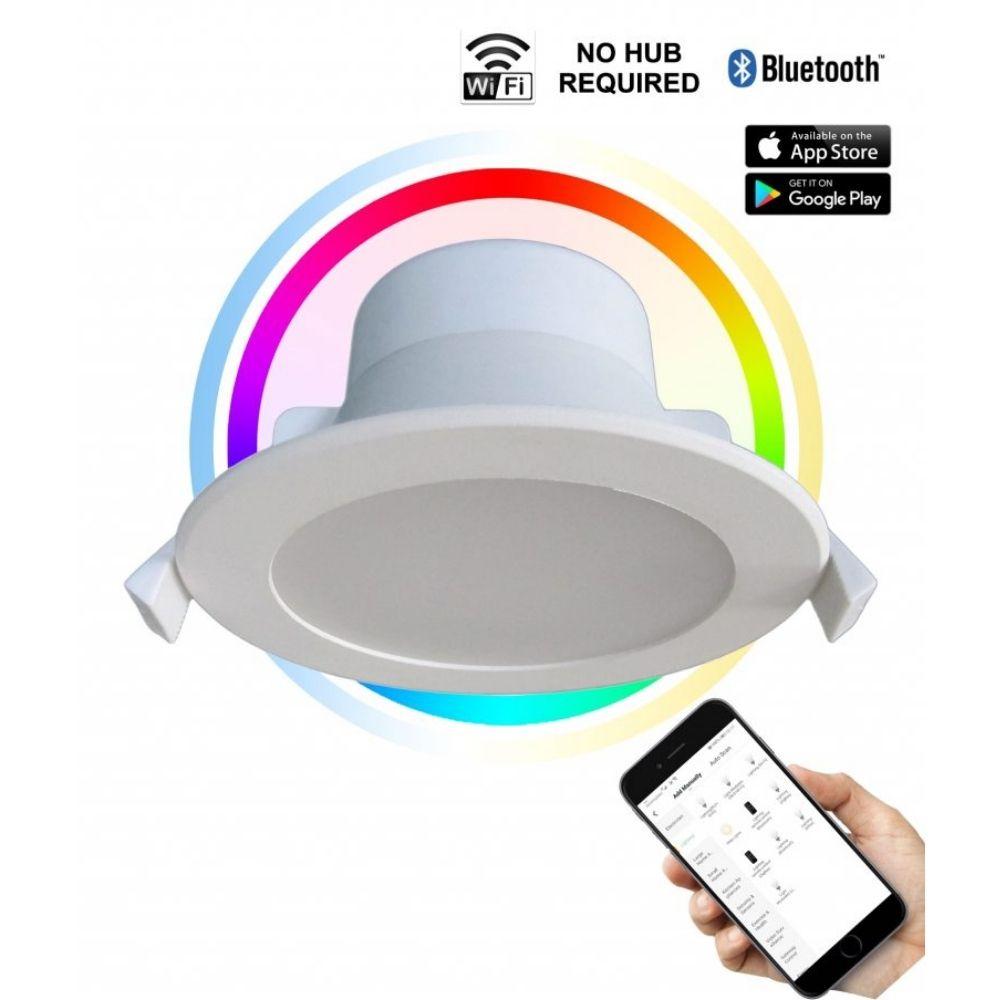 CLA SMTNOVA1 LED Downlight - 9W, RGB+CCT, Tunable, Wi-Fi, Dimmable, IP44-CLA Lighting-Ozlighting.com.au