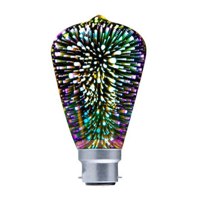 CLA SPECTRA - 4W LED Firework Effect Decorative Pear ST64 Shape Globe-CLA Lighting-Ozlighting.com.au
