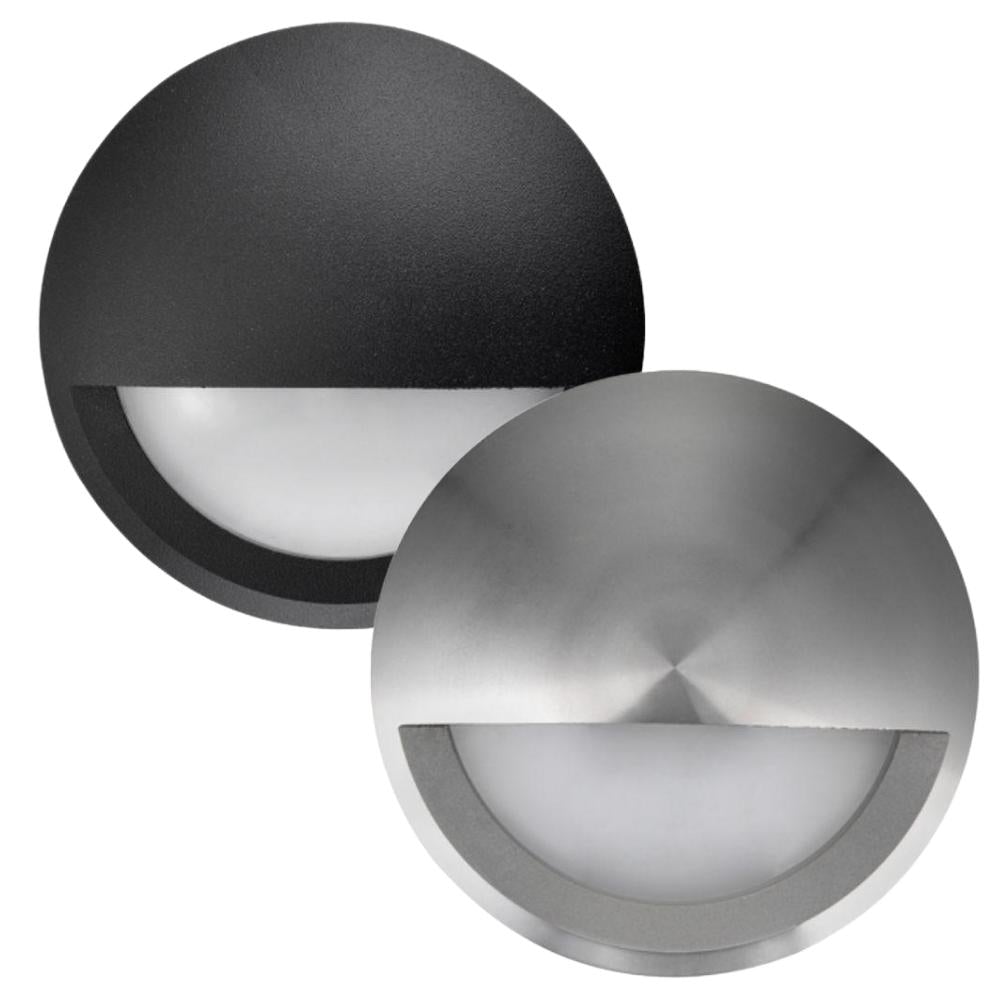 CLA STE17/18 - 6W 12V DC LED Exterior Eyelid Surface Mount Step Light IP65 3000K - DRIVER REQUIRED-CLA Lighting-Ozlighting.com.au
