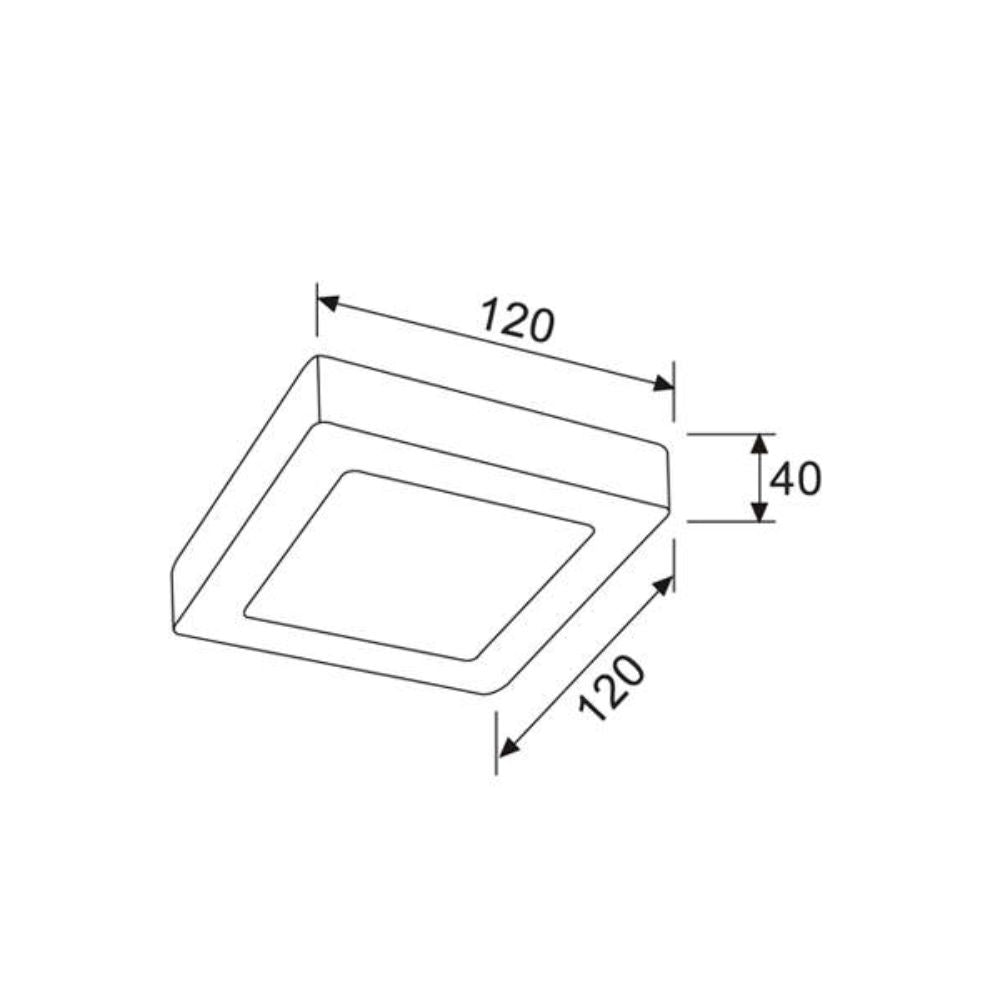 CLA SURFACETRI-1R/1S LED Oyster Light - 6W, Tri-Colour, Dimmable, Round, Square, 120mm-CLA Lighting-Ozlighting.com.au
